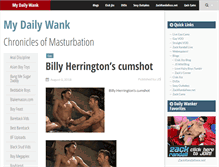 Tablet Screenshot of mydailywank.com